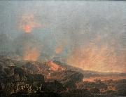 Carlo Bonavia Eruption of the Vesuvius oil painting